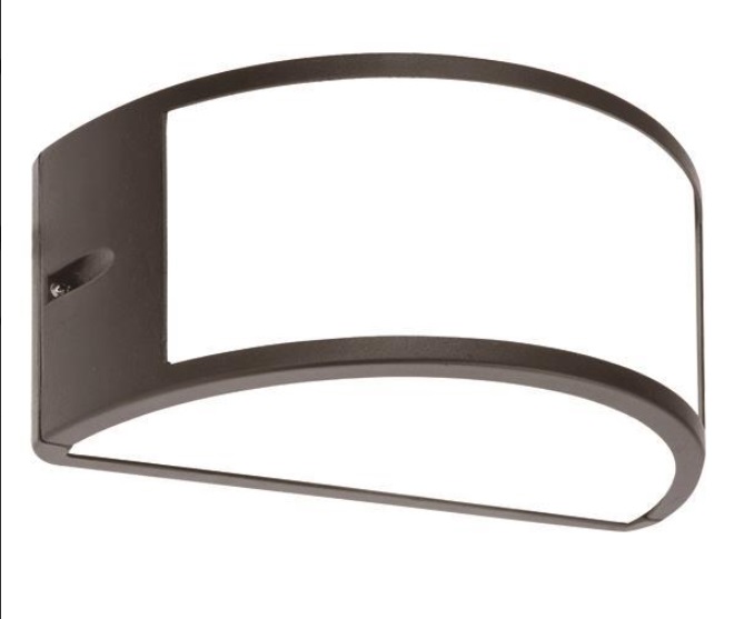 Portia ovaal E27 MAX 10W LED 220x121x108 IP54 zwart PRO