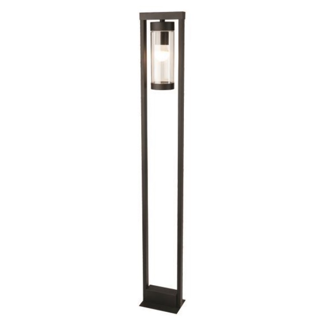 LUNAR FLOOR METALLIC E27 142x100x800 IP44 zwart