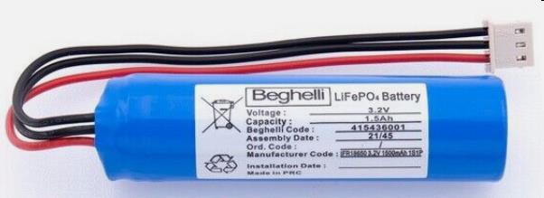 415436001 Noodverlichting Pack LiFeP04 3,2V 1500mAh