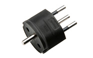 SCH3 Converterplug EURO SWISS + RA Black