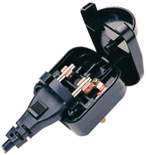 Converterplug SCHUCKO+RA - UK Zwart 10A