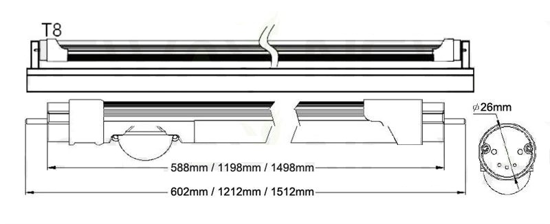 LEDtube 5600K 150 Cm met PIR SENSOR