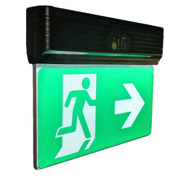 LED Noodverlichting cinema uitvoering PLD-25/NIMH Black testknop